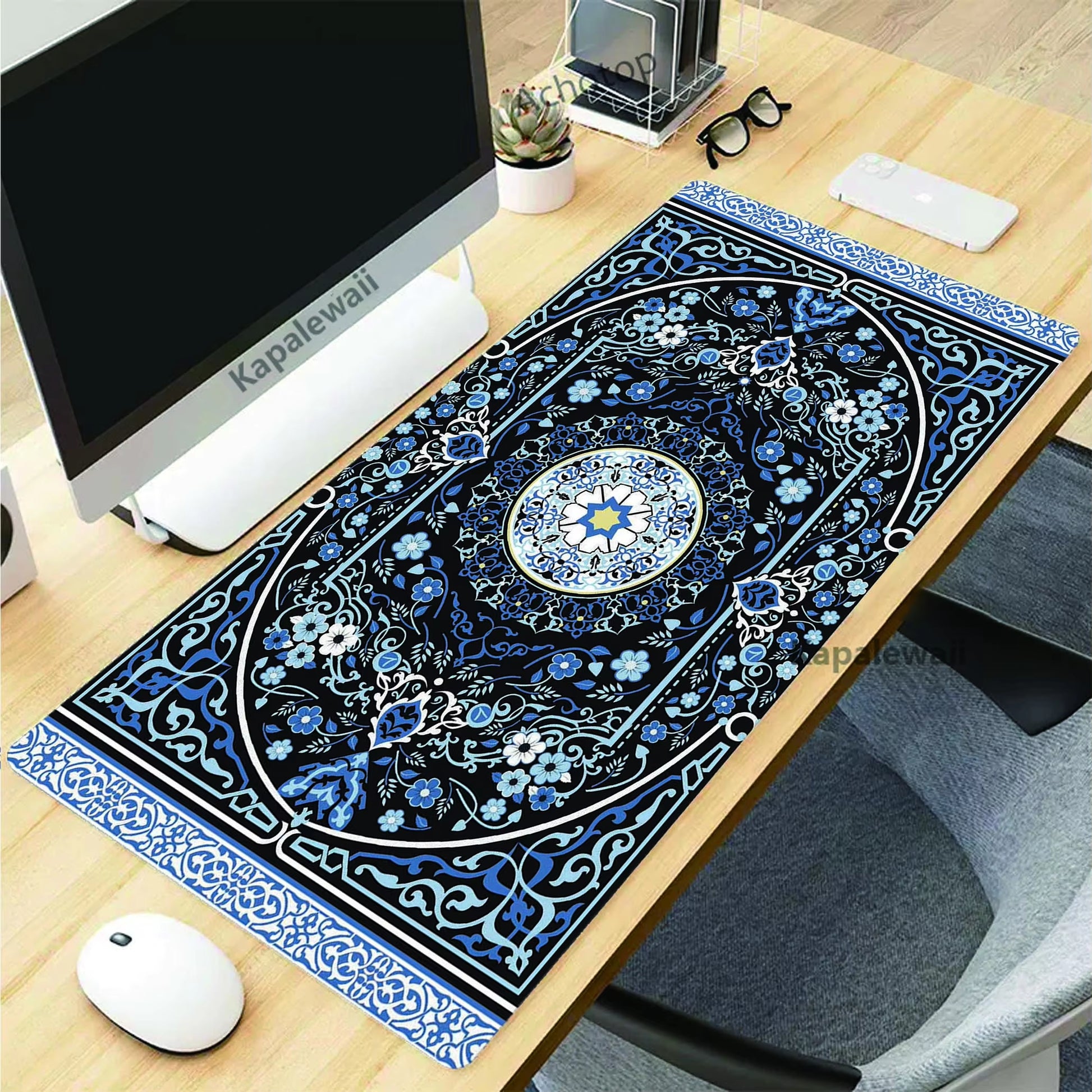 Retro Persian Carpet Mouse Pad for PC Gamer Rubber Keyboard Gaming Speed Mouse Mat Office Desk Mat