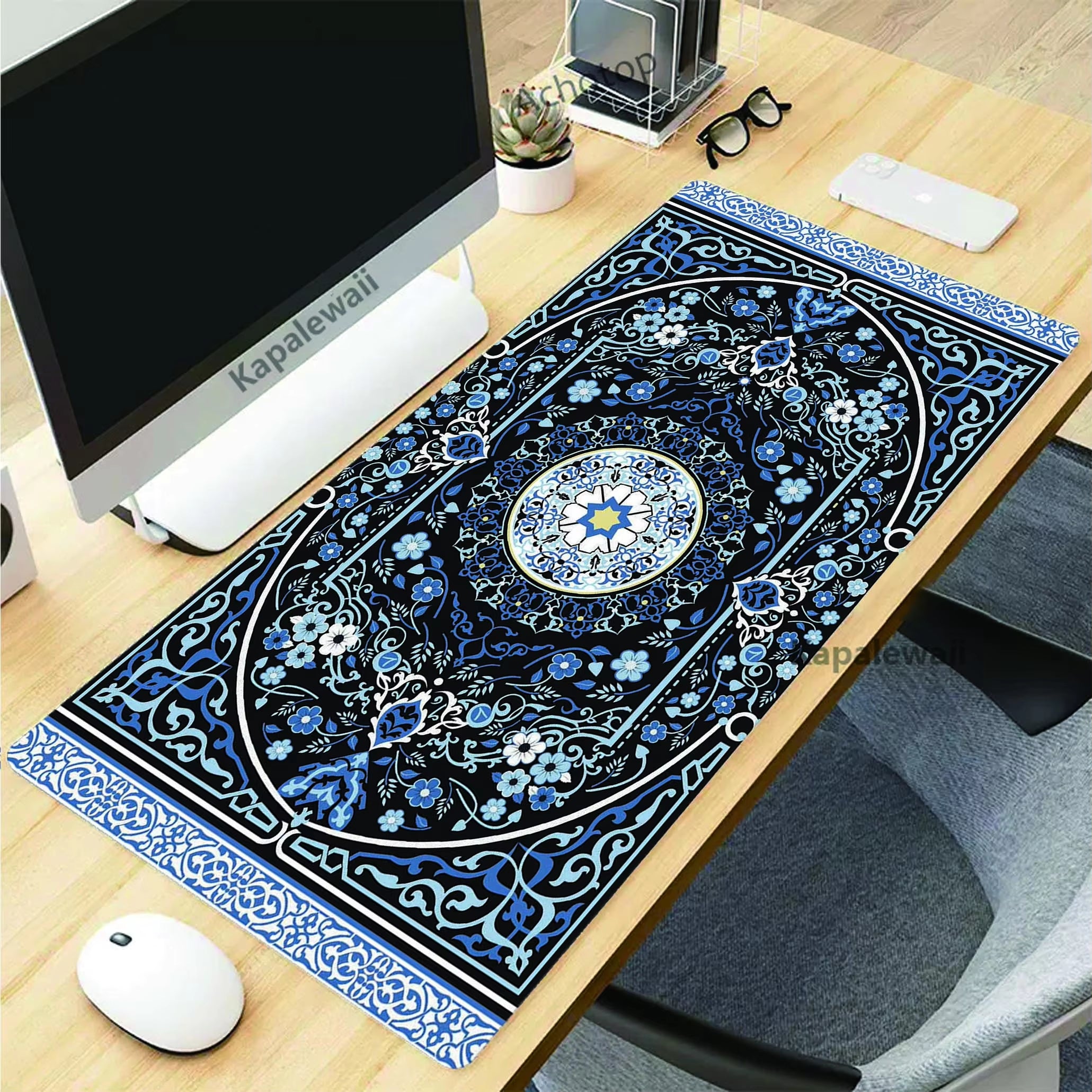 Retro Persian Carpet Mouse Pad for PC Gamer Rubber Keyboard Gaming Speed Mouse Mat Office Desk Mat