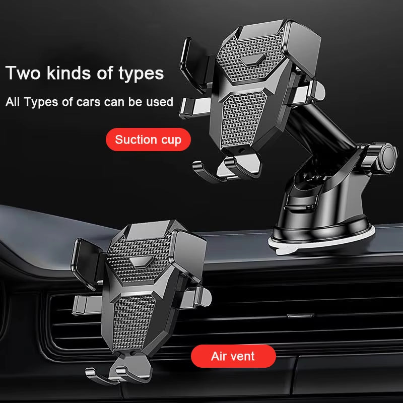 2026 NEW Universal Sucker Car Phone Holder 360° Windshield Car Dashboard Mobile Cell Support Bracket for 4.0-7 Inch Smartphones