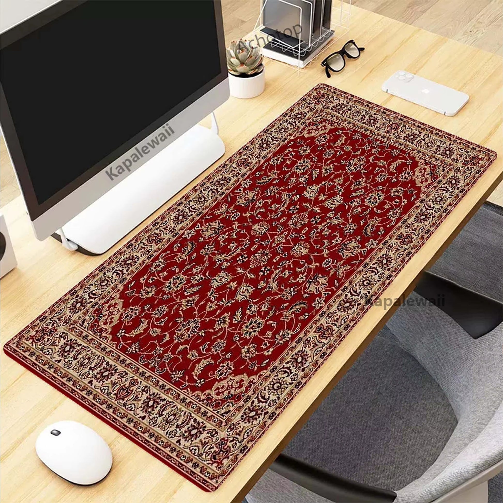 Retro Persian Carpet Mouse Pad for PC Gamer Rubber Keyboard Gaming Speed Mouse Mat Office Desk Mat