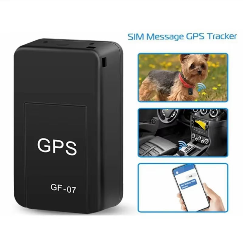 GPS Tracker GF07: Mini Magnetic Vehicle Locator for Motorcycles, Pets, Children, and Seniors with Mobile App Integration