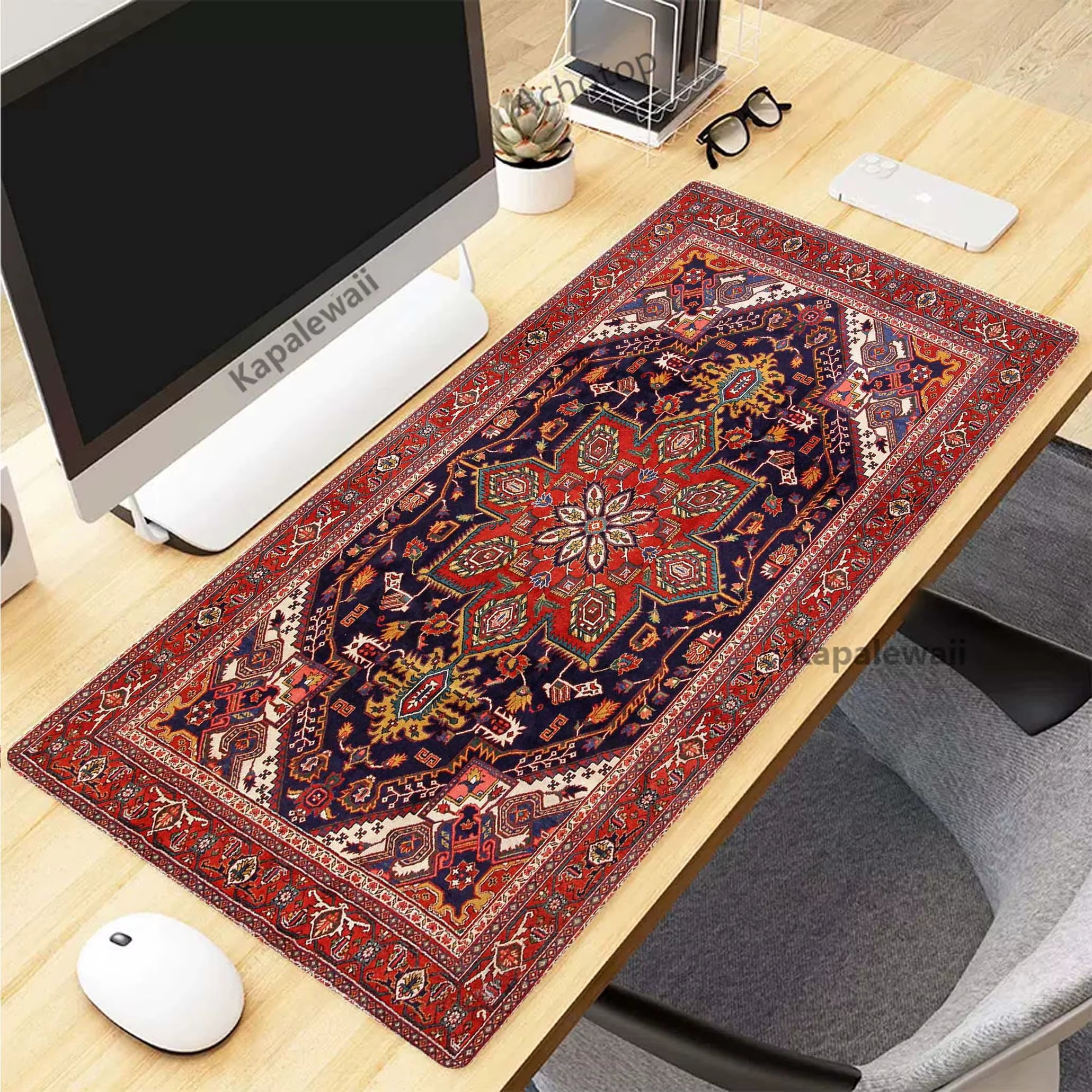 Retro Persian Carpet Mouse Pad for PC Gamer Rubber Keyboard Gaming Speed Mouse Mat Office Desk Mat
