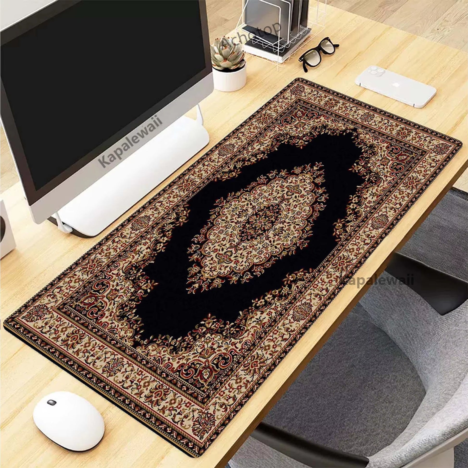 Retro Persian Carpet Mouse Pad for PC Gamer Rubber Keyboard Gaming Speed Mouse Mat Office Desk Mat