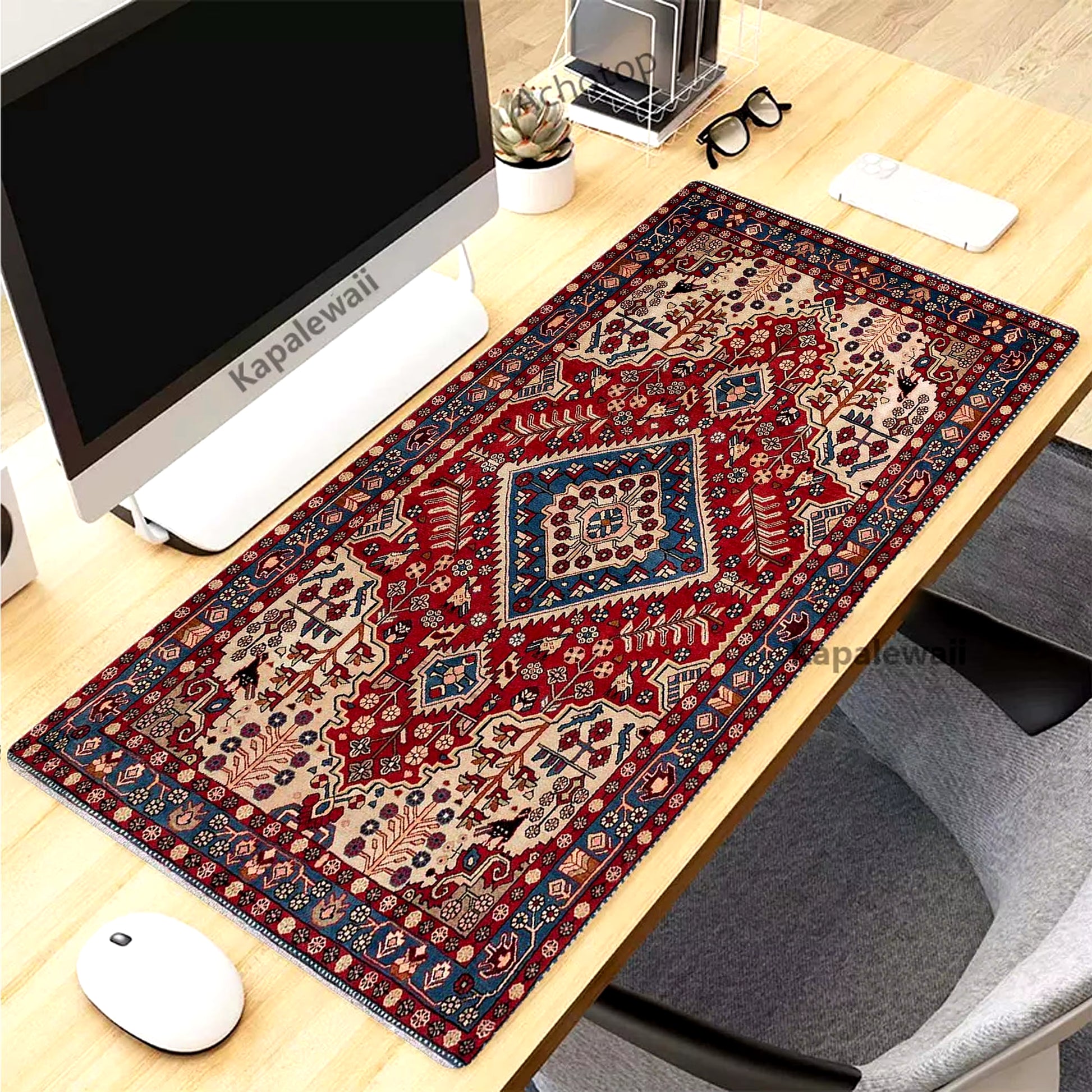 Retro Persian Carpet Mouse Pad for PC Gamer Rubber Keyboard Gaming Speed Mouse Mat Office Desk Mat
