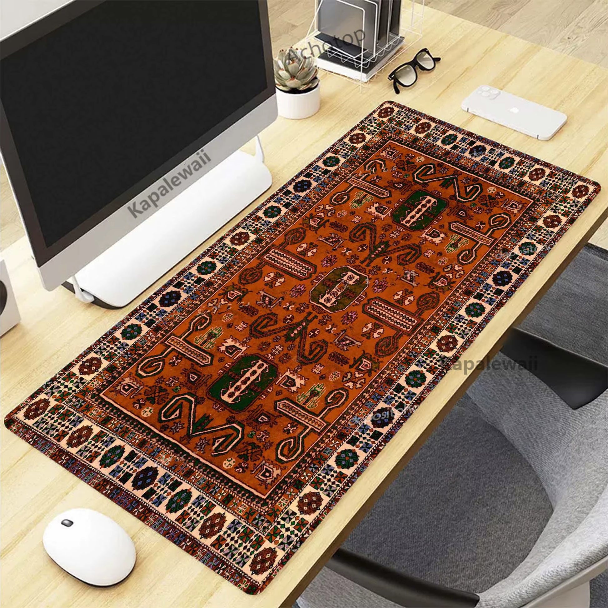 Retro Persian Carpet Mouse Pad for PC Gamer Rubber Keyboard Gaming Speed Mouse Mat Office Desk Mat