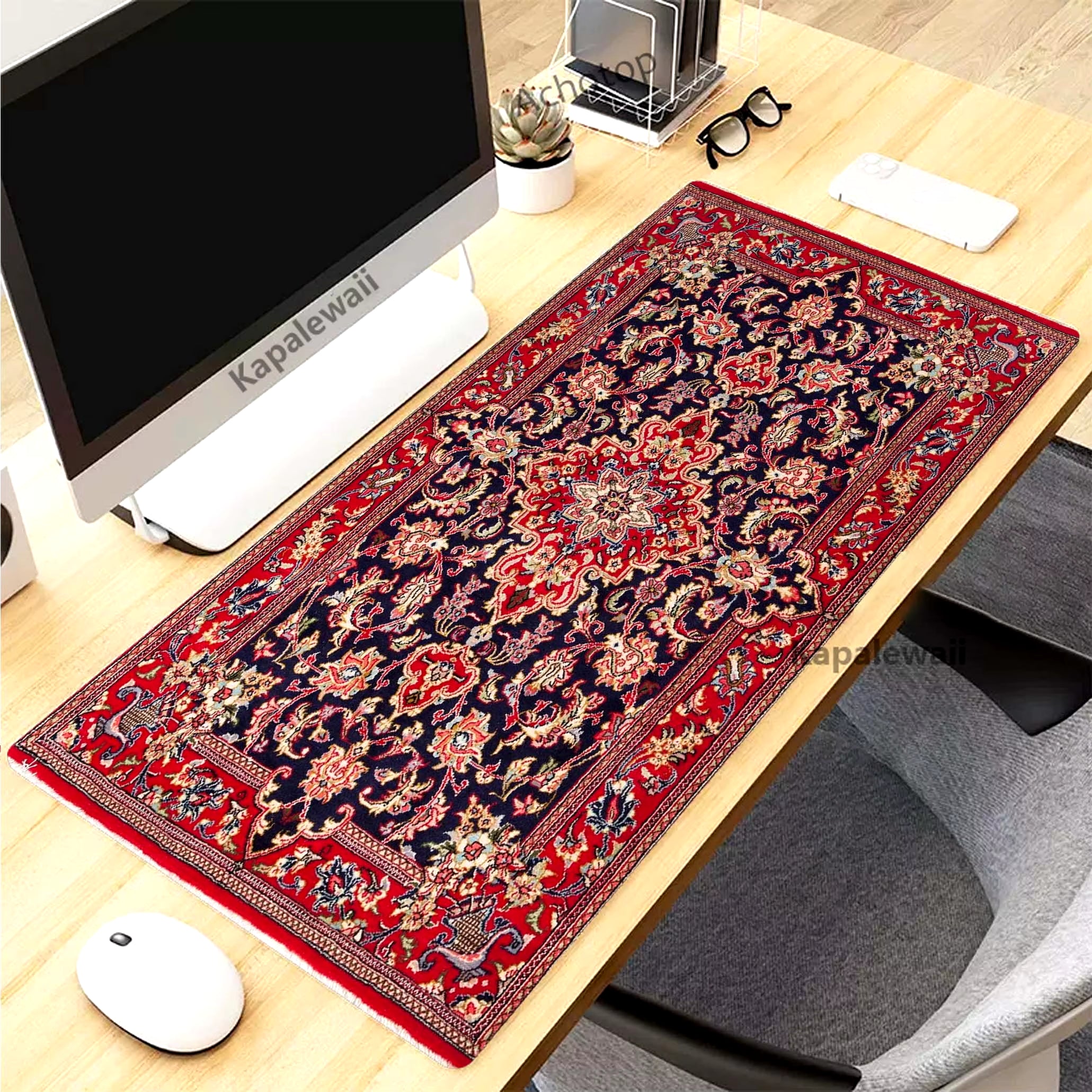 Retro Persian Carpet Mouse Pad for PC Gamer Rubber Keyboard Gaming Speed Mouse Mat Office Desk Mat